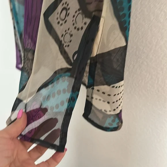 L’affaire sheet swimsuit cover tunic embellished M - Picture 10 of 10